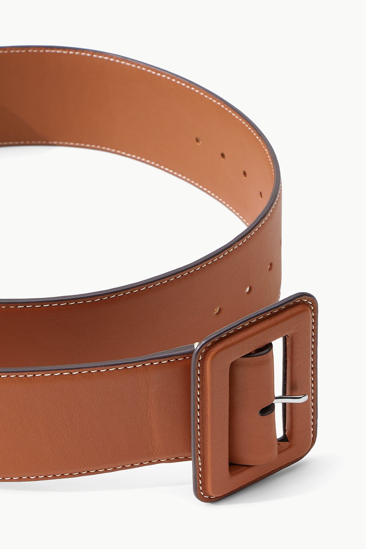WIDE WAIST BELT TAN