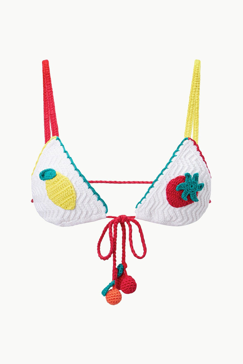 STAUD CROCHET BIKINI TOP CROCHET FRUIT