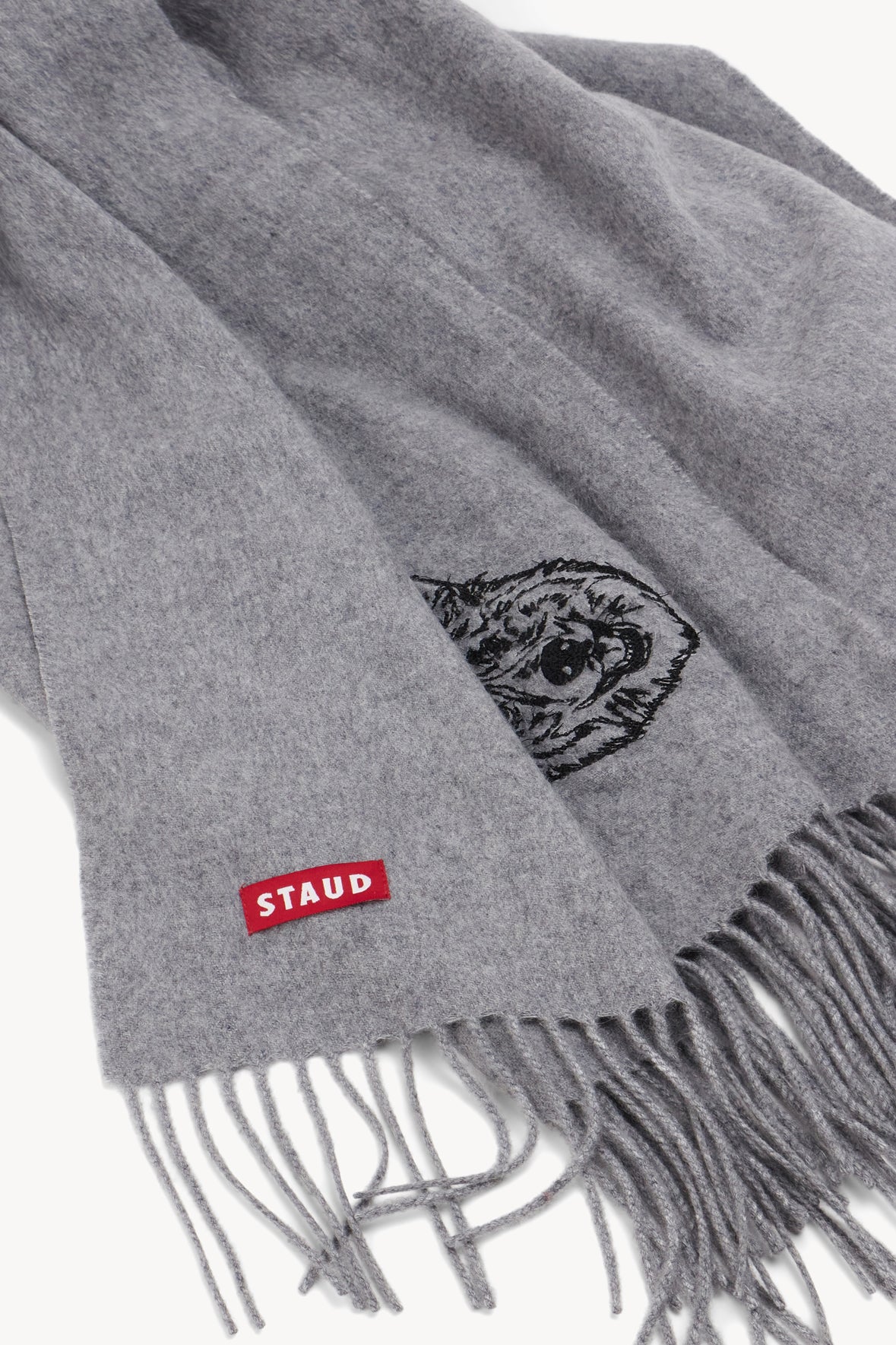 Image CUSTOM STAUD x C.BONZ CASHMERE BLANKET | GREY 2 of 5 and Clicking this image will trigger a zoom pop-up