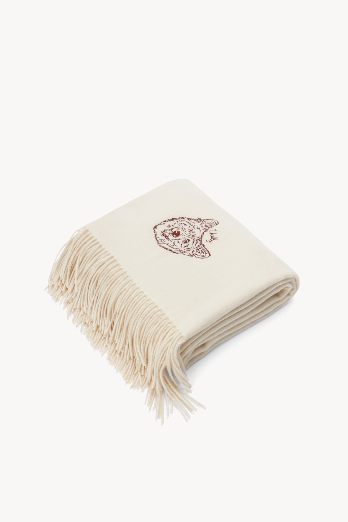 Image CUSTOM STAUD x C.BONZ CASHMERE BLANKET | IVORY 1 of 5 and Clicking this image will trigger a zoom pop-up