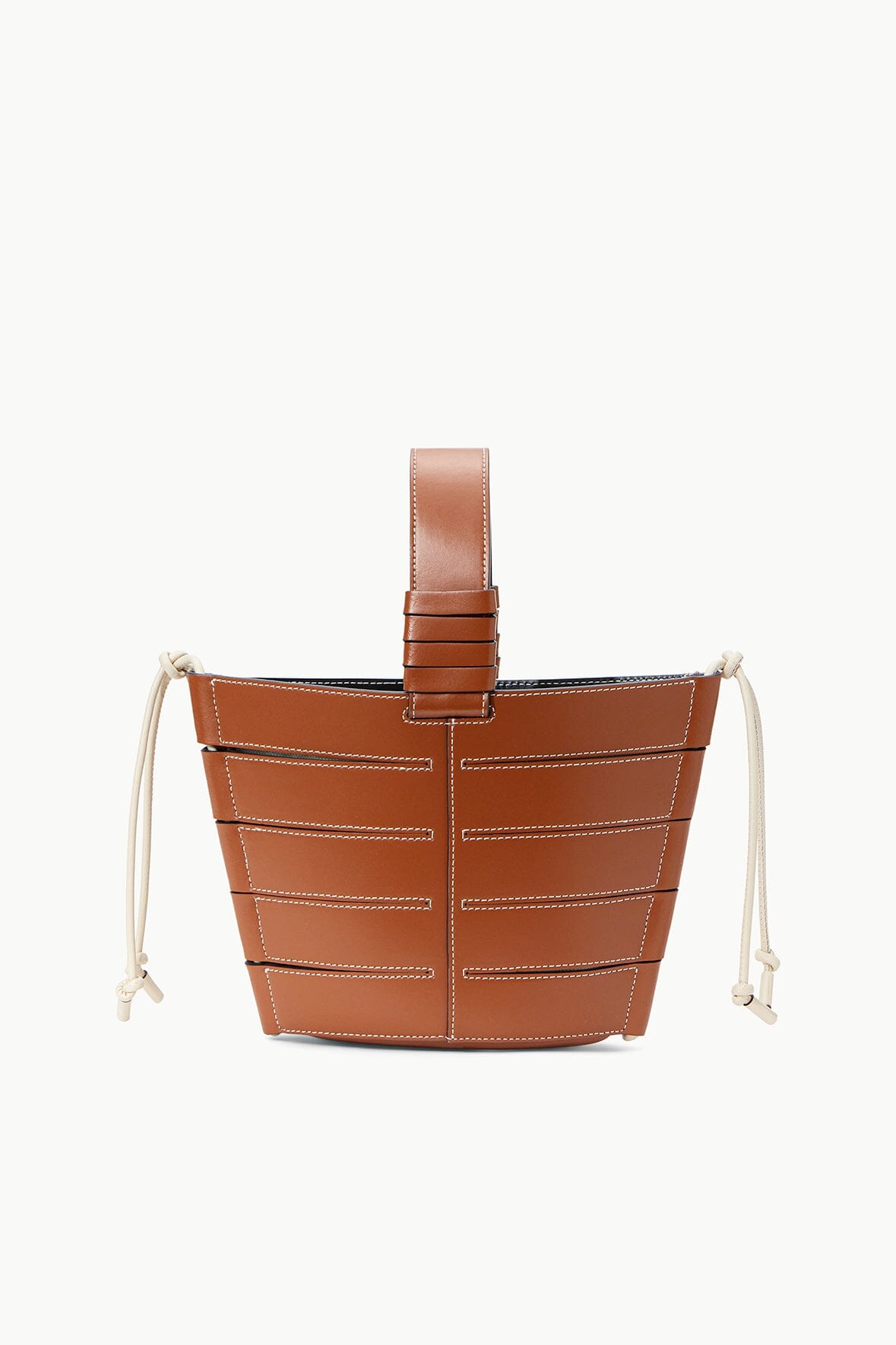 Staud Brown Leather Bucket Bag