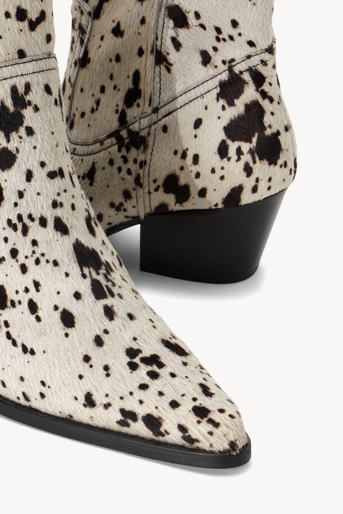 JUNE BOOT BLACK WHITE HAIRCALF