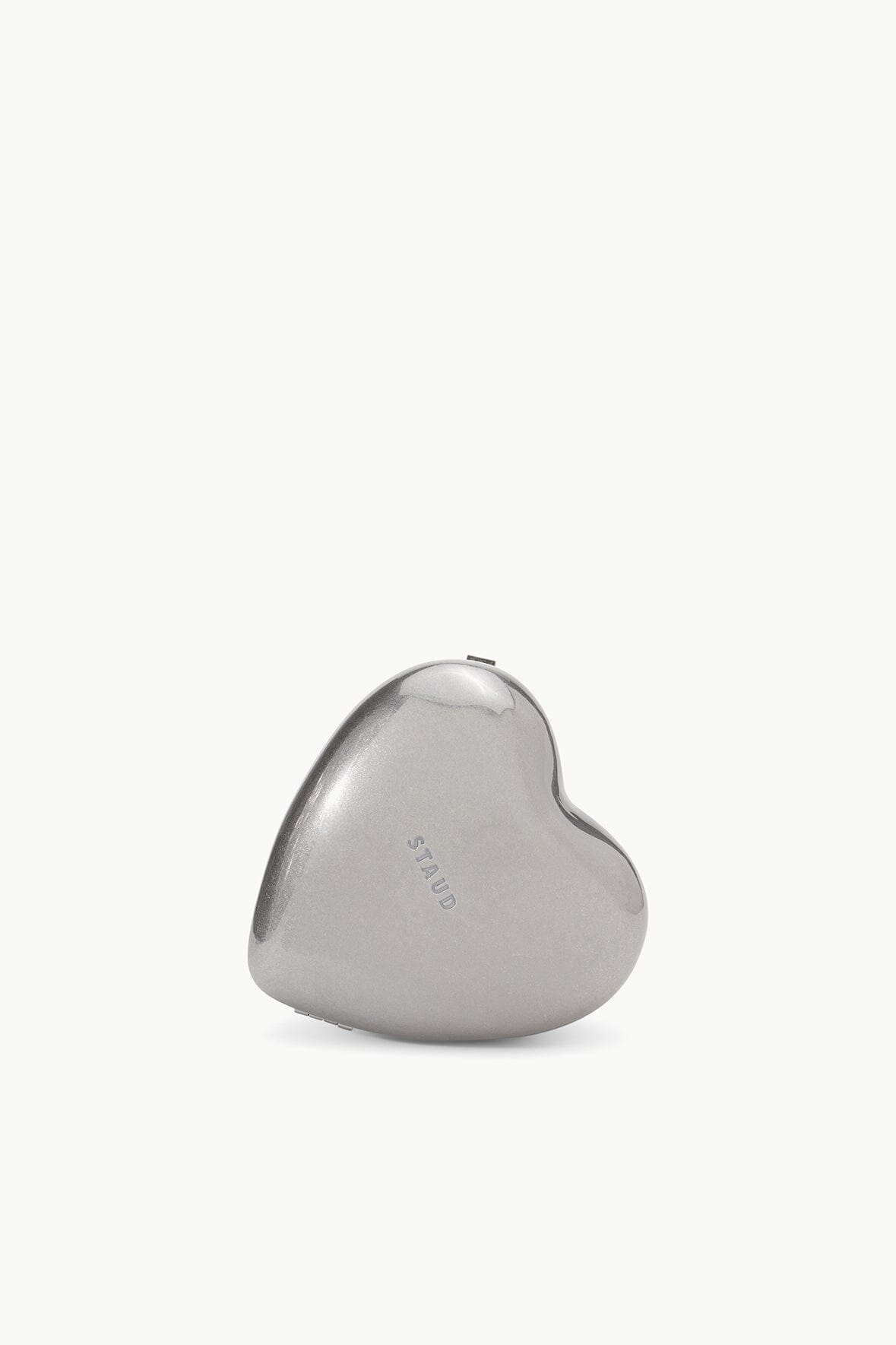 Staud - Metal Heart Clutch - Silver - Os - Moda Operandi