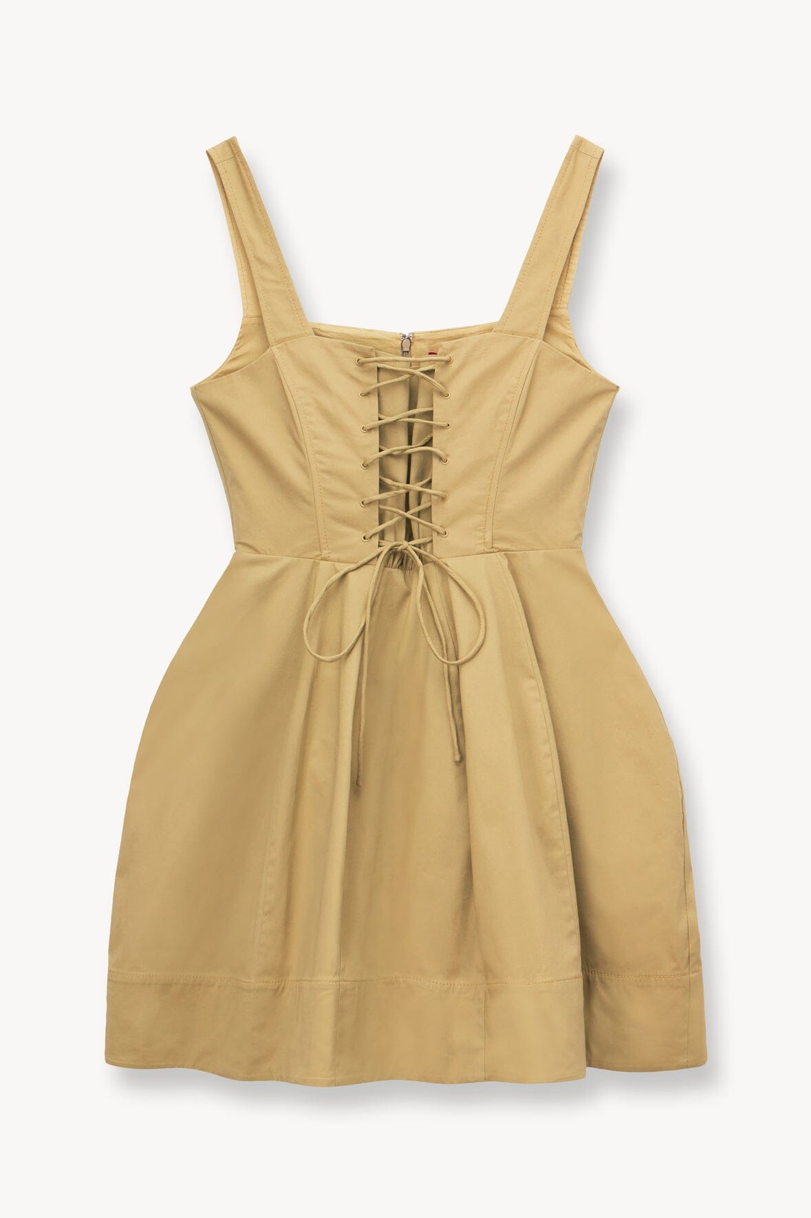 STAUD MINI SUTTON DRESS KHAKI
