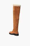 ROWAN OVERKNEE SHEARLING BOOT | TAN CREAM