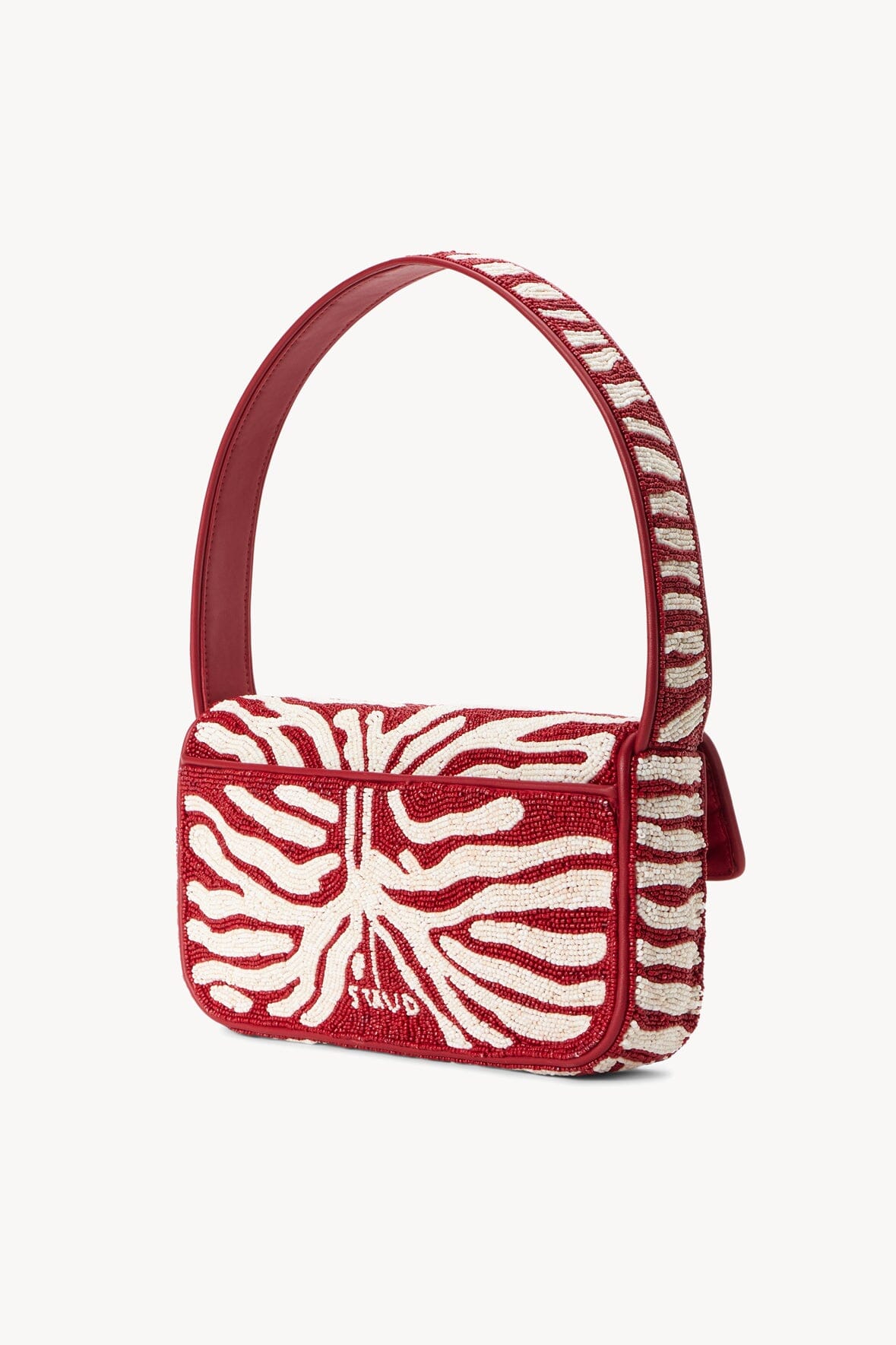 TOMMY BEADED BAG SCARLET WHITE