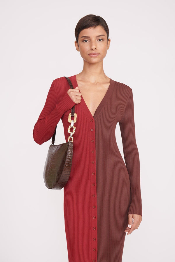 Staud Coco Shoulder Bag in Snake