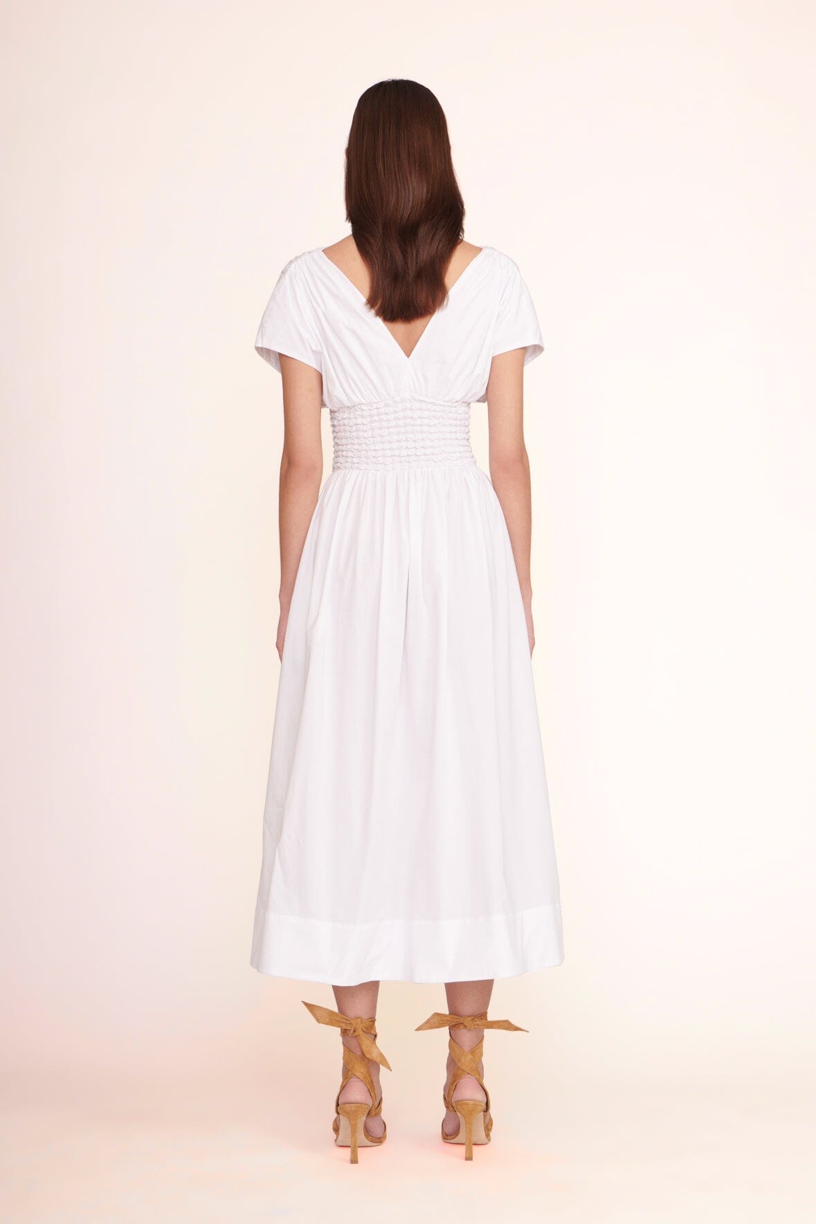 Staud Women's Jackson Midi-Dress - White - Size Xs