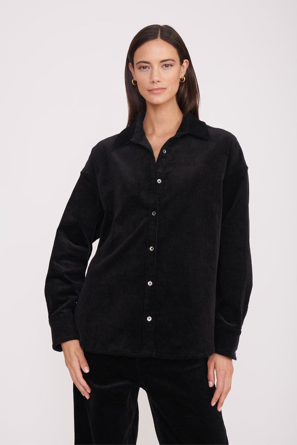 STAUD MATTHEW SHIRT - MAHOGANY